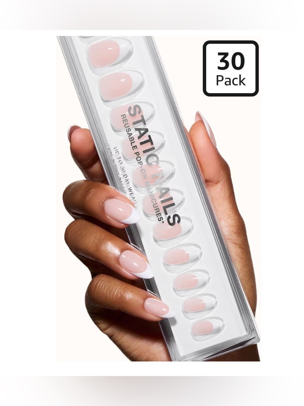 NWT- Reusable Press-On Nails –French Tip (30 Pack)